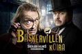 Baskervillen koira-esitys. Sherlok Holmsina Ari Myllyselkä ja tohtori Watsonina Heikki Hela.