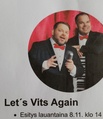 Meitä 27 henkilöä teatterissa kuuntelemassa hauskaa esitystä 8.11.25 .